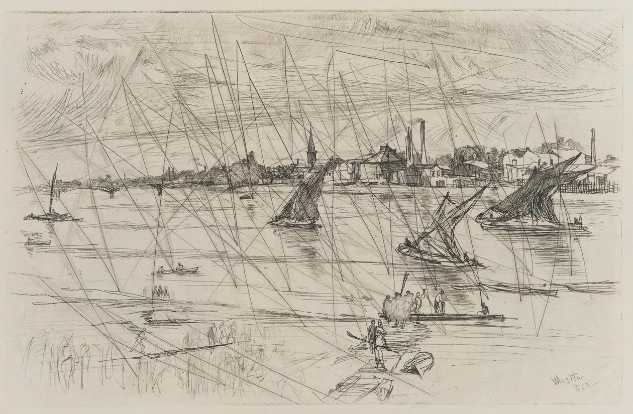 Battersea Reach by James Abbott McNeill Whistler