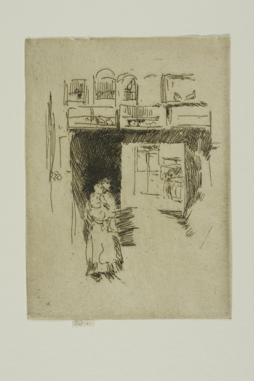 Bird Shop - Seven Dials by James Abbott McNeill Whistler