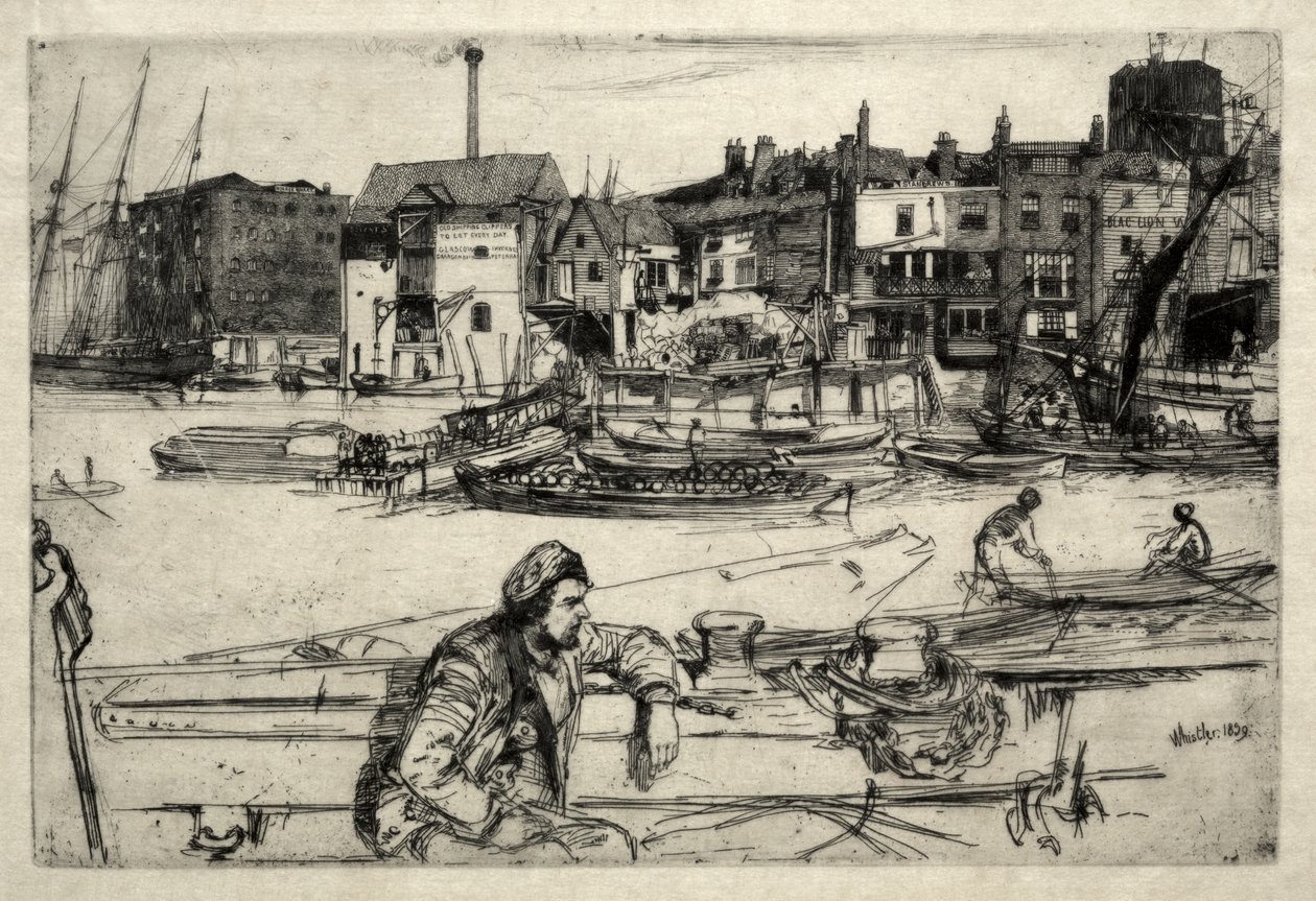 Black Lion Wharf by James McNeill Whistler