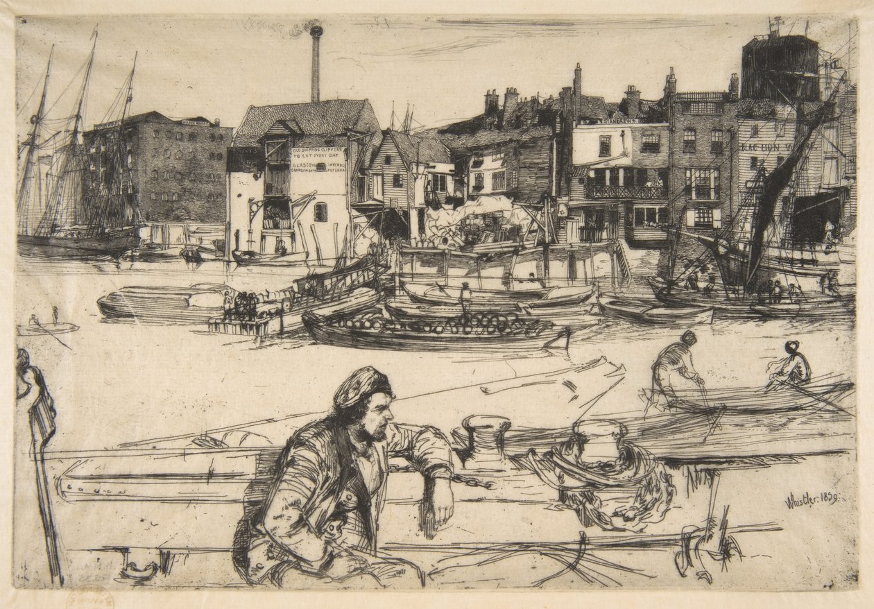Black Lion Wharf by James McNeill Whistler
