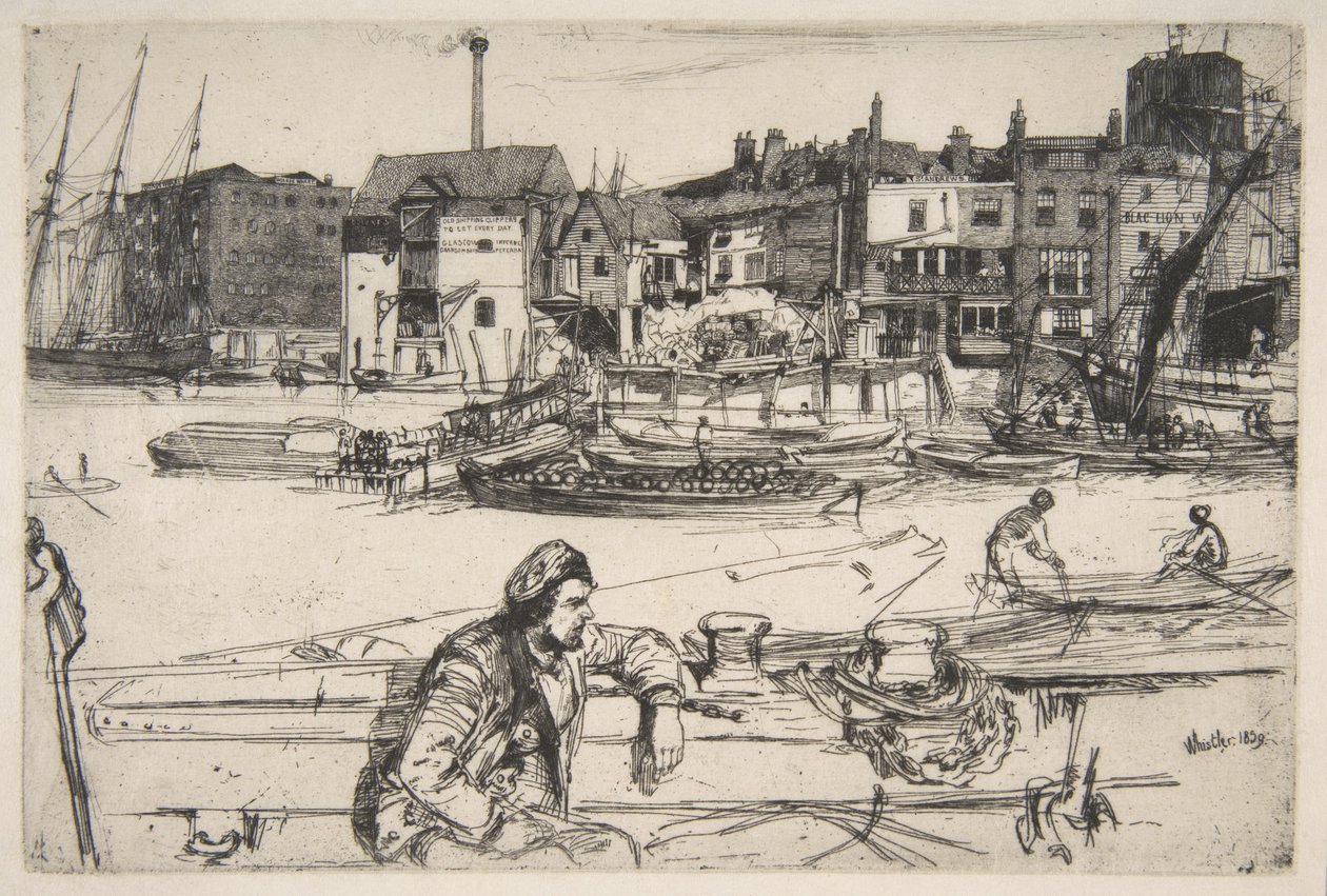 Black Lion Wharf by James McNeill Whistler