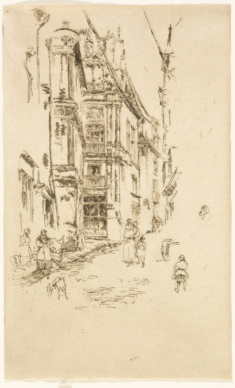 Chancellery, Loches by James McNeill Whistler
