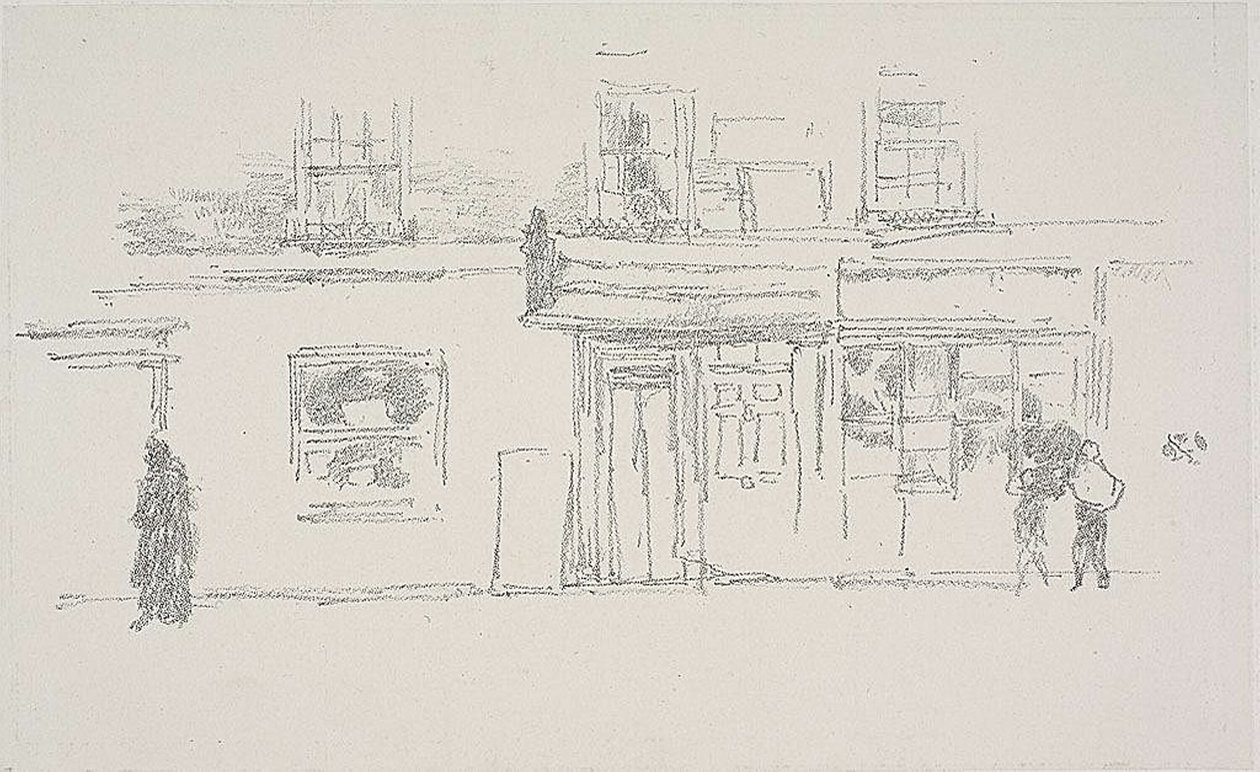 Chelsea Shops by James Abbott McNeill Whistler