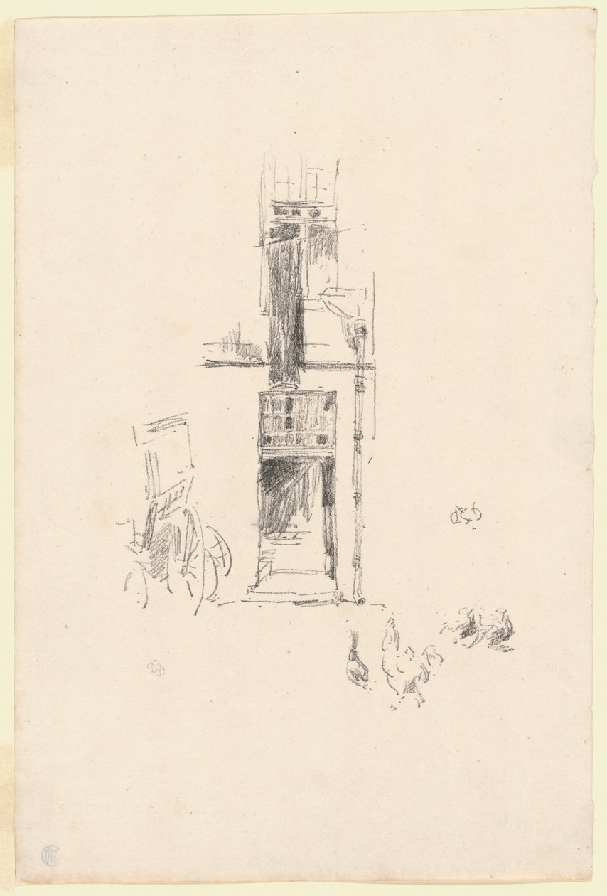 Cocks and Hens, Hôtel Colbert by James McNeill Whistler