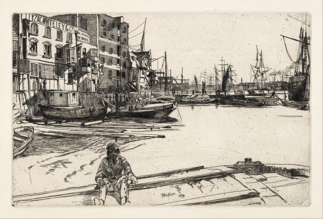 Eagle Wharf by James McNeill Whistler