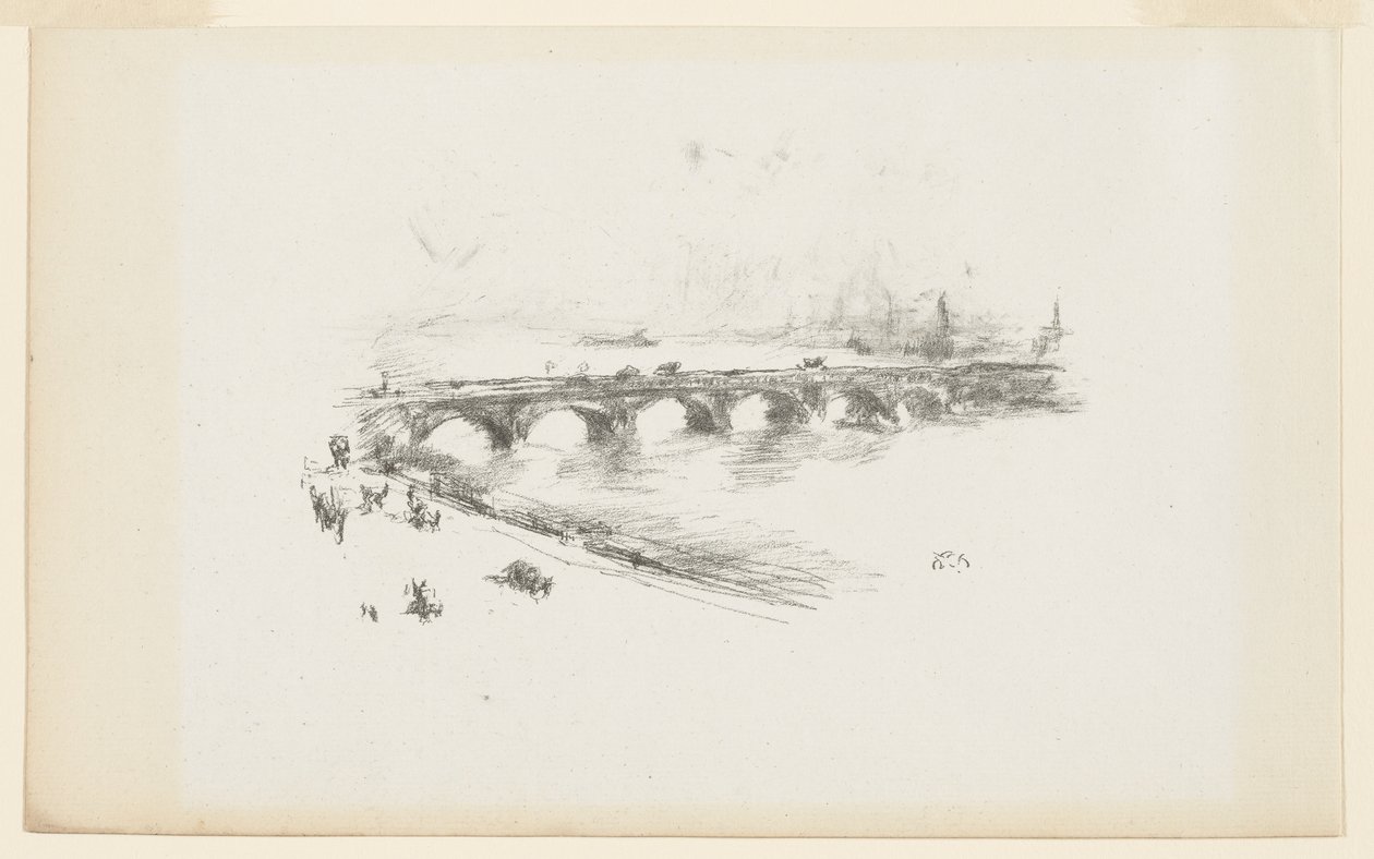 Evening, Little Waterloo Bridge by James Abbott McNeill Whistler
