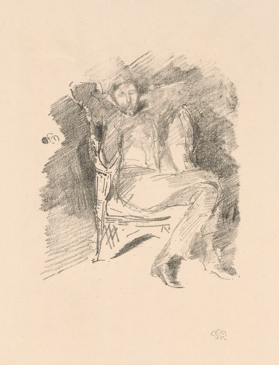 Firelight: Joseph Pennell, No. 1 by James McNeill Whistler