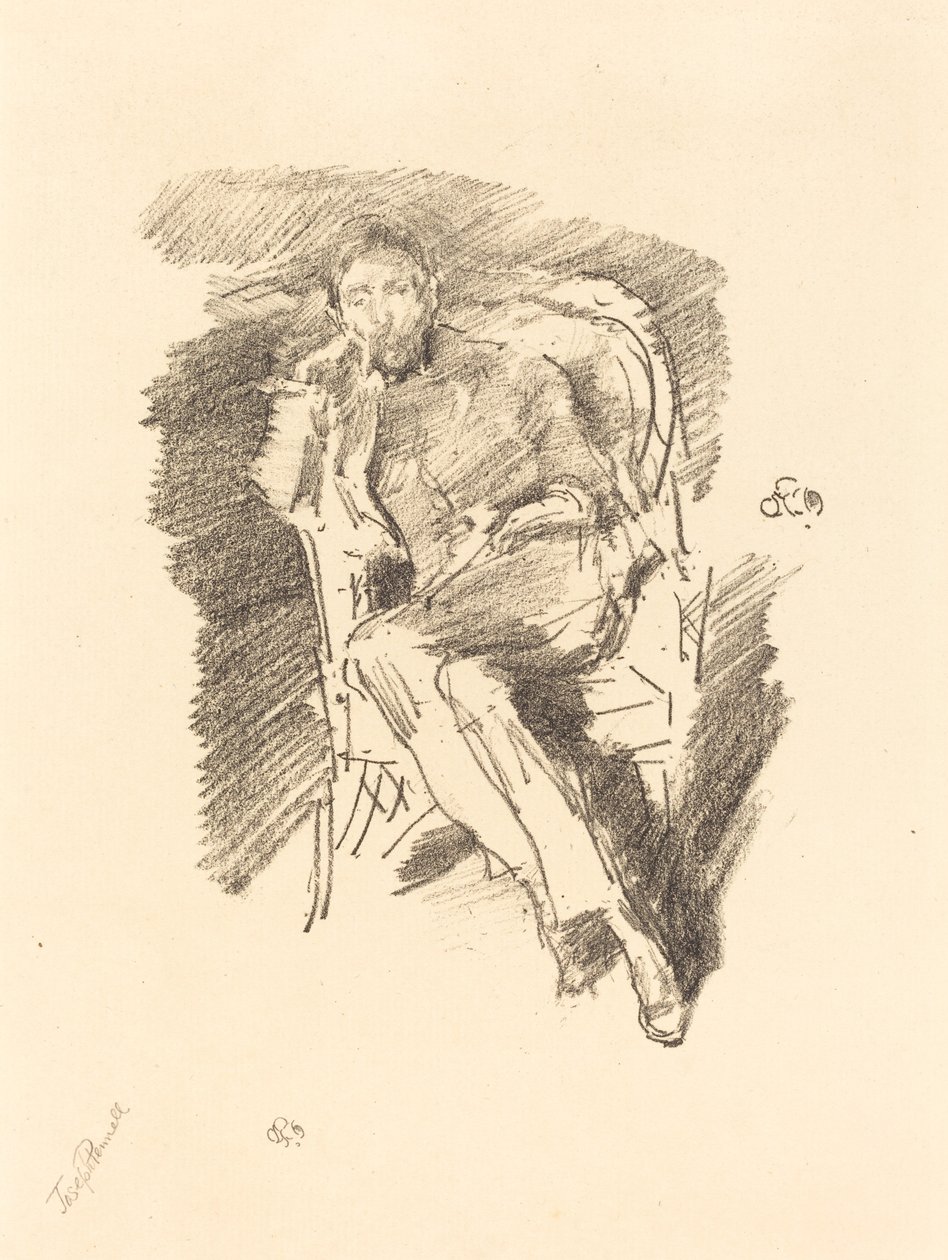 Firelight: Joseph Pennell, No. 2 by James Abbott McNeill Whistler