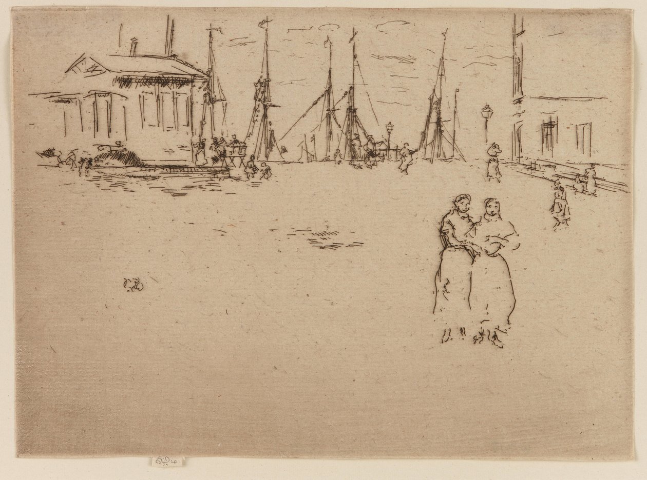 Fishing Quay, Ostend by James Abbott McNeill Whistler