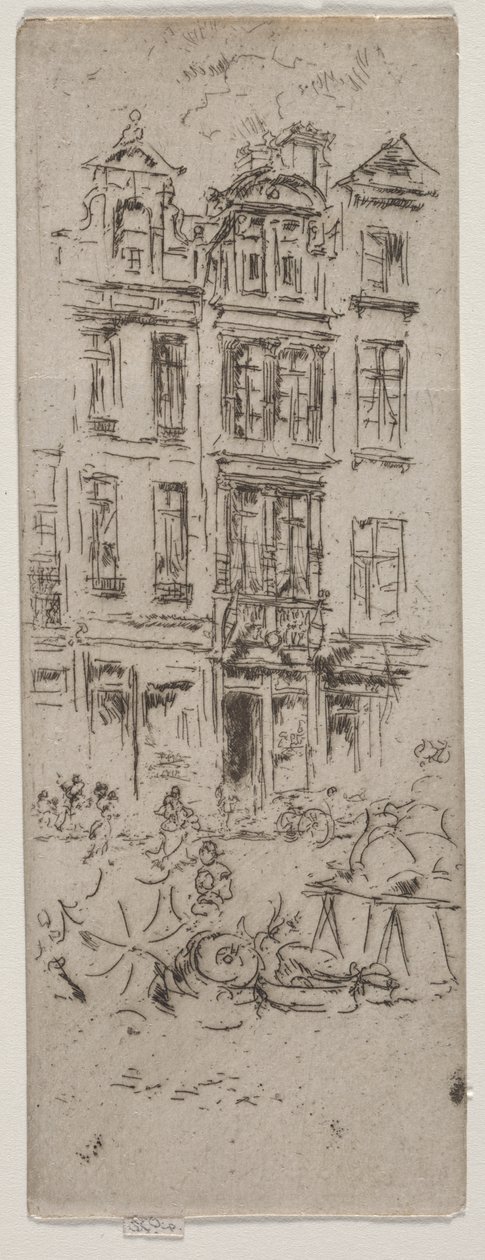 Flower Market, Brussels by James McNeill Whistler