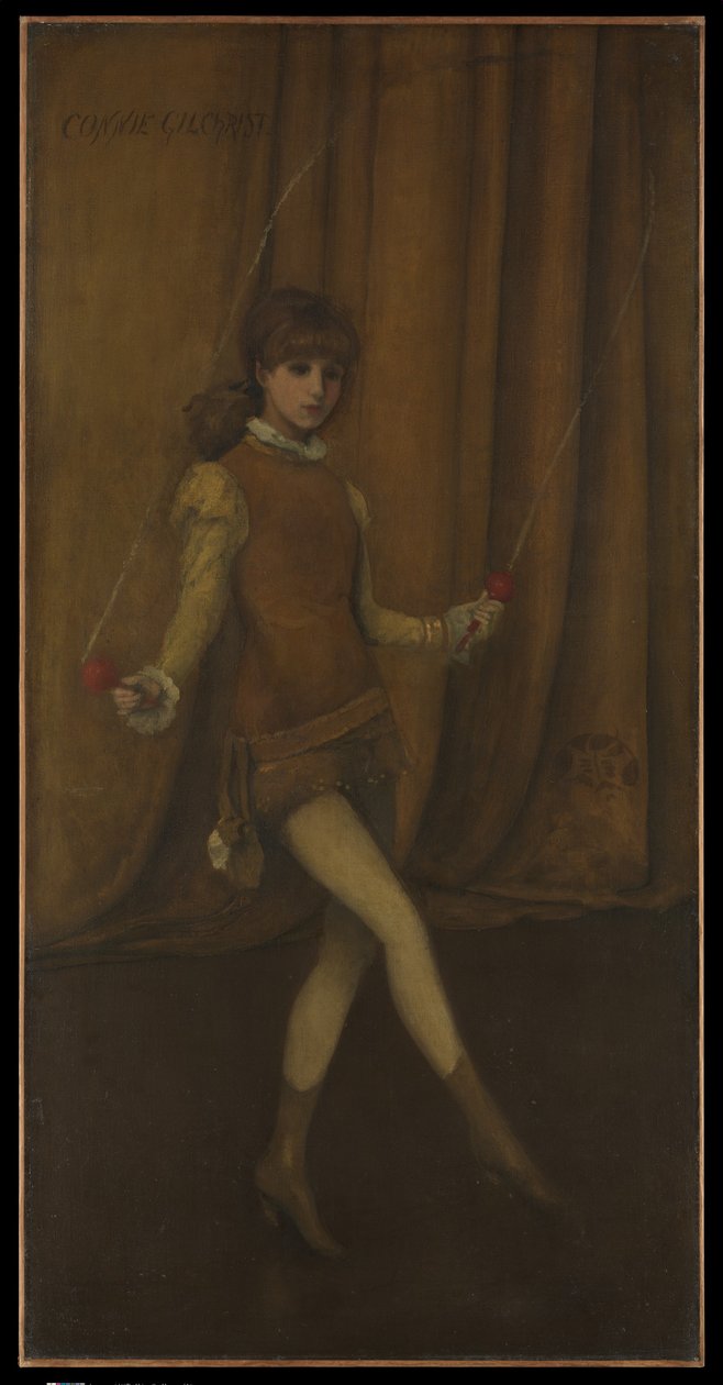 Harmony in Yellow and Gold: The Gold Girl—Connie Gilchrist by James McNeill Whistler