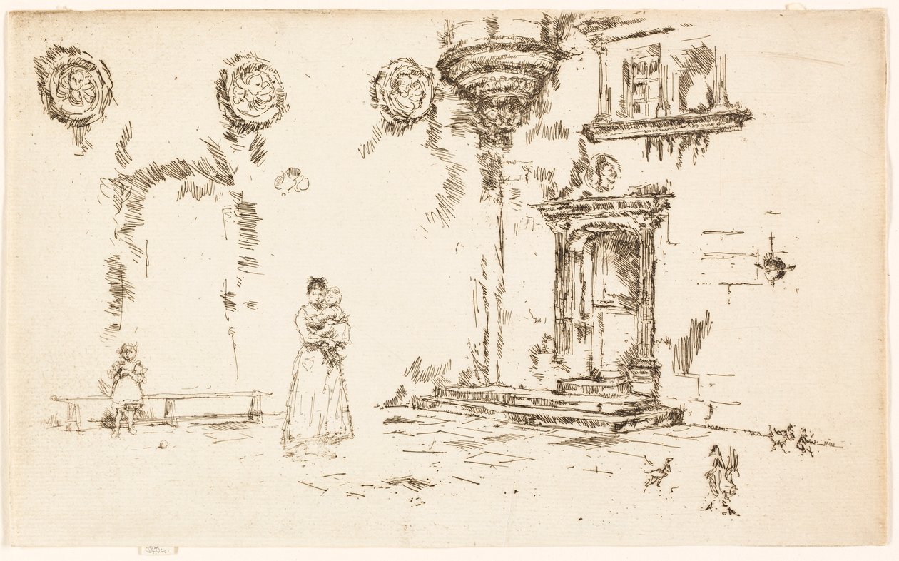 Hôtel Lallemont, Bourges by James McNeill Whistler