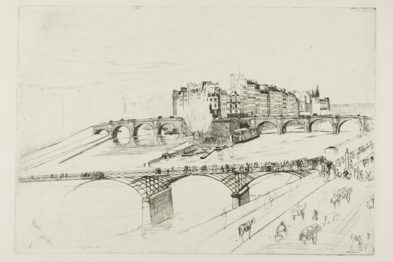 Isle de la Cité, Paris by James McNeill Whistler