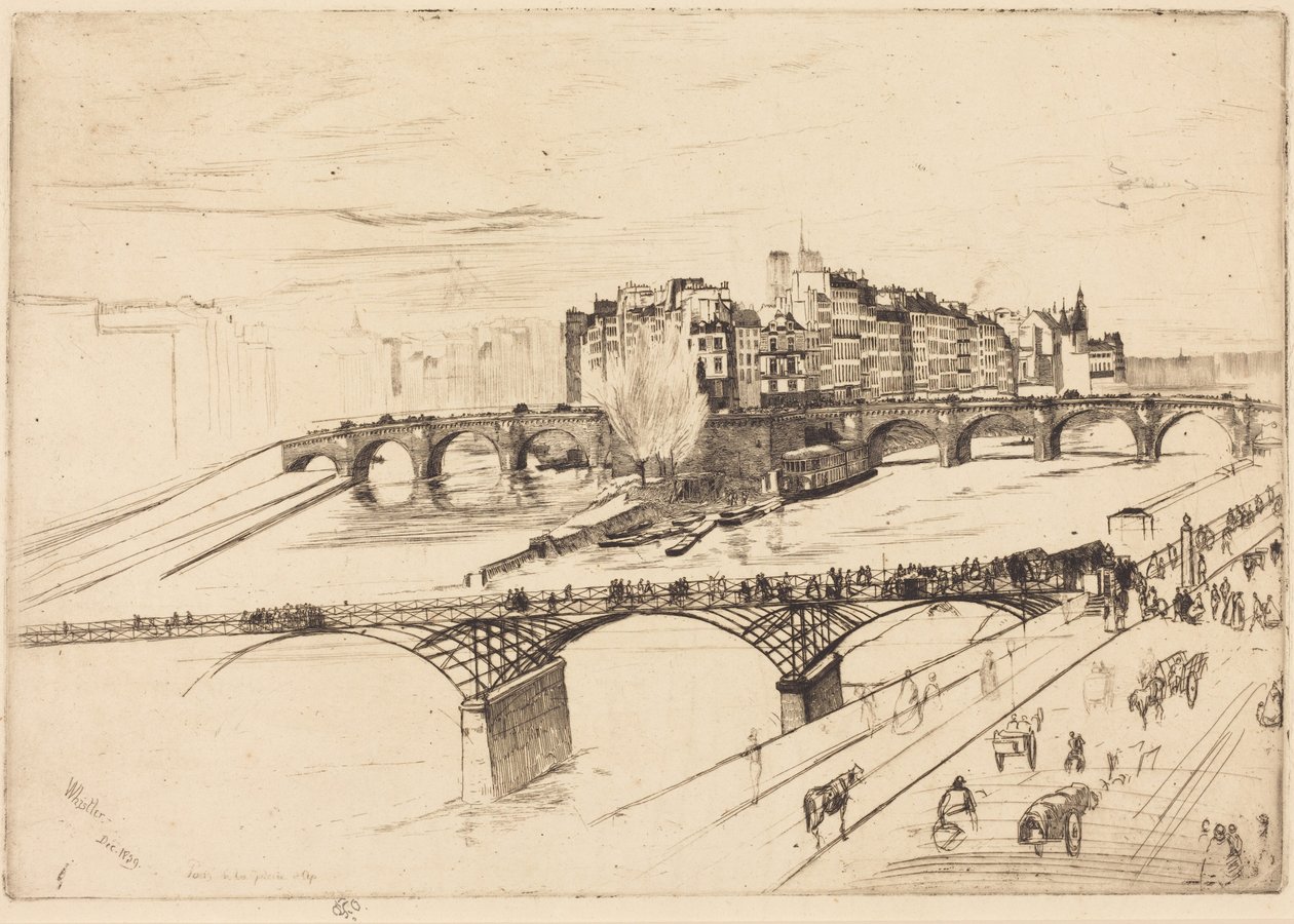 Île de la Cité, Paris by James McNeill Whistler