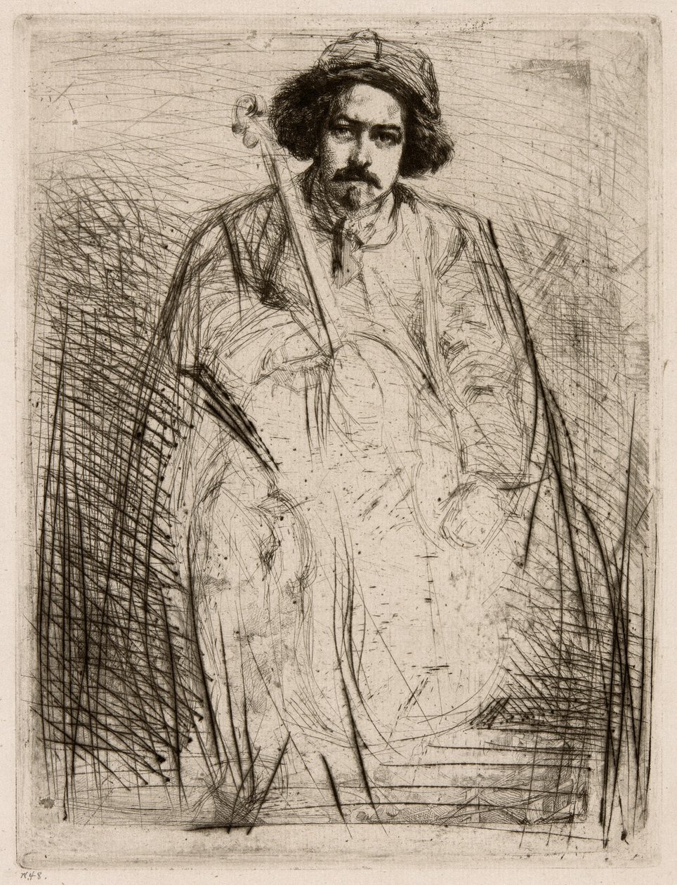 J. Becquet, Sculptor by James Abbott McNeill Whistler