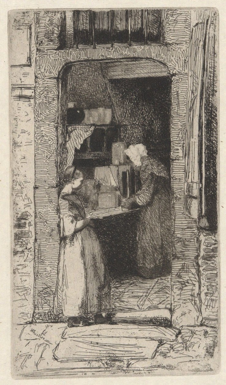 The Mustard Seller, from the French Set (Twelve Etchings from Nature) by James McNeill Whistler