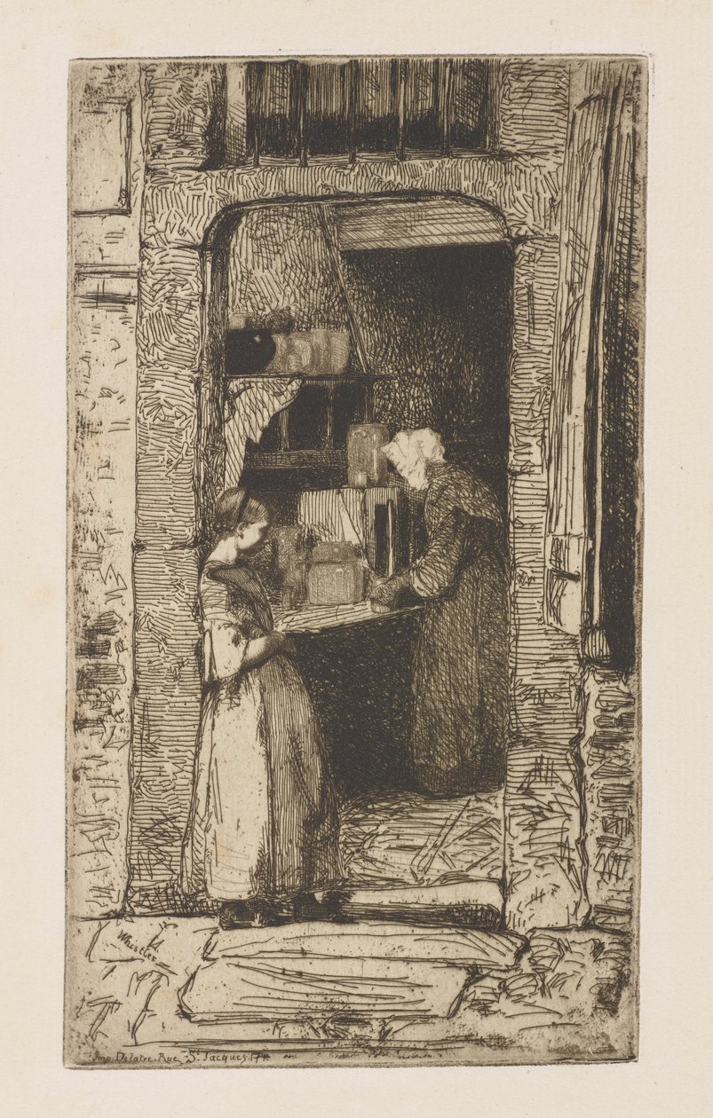 The Mustard Merchant by James Abbott McNeill Whistler