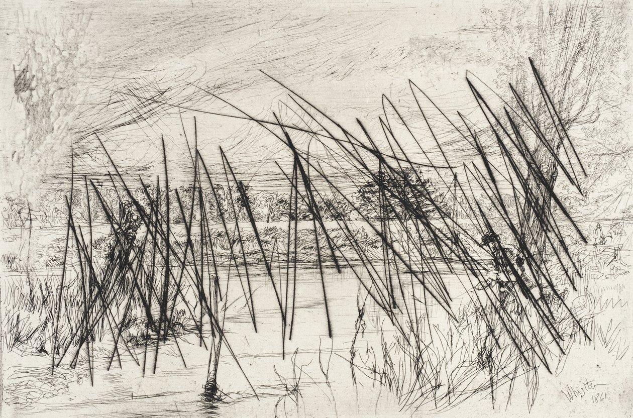Landscape with a Fisherman by James McNeill Whistler