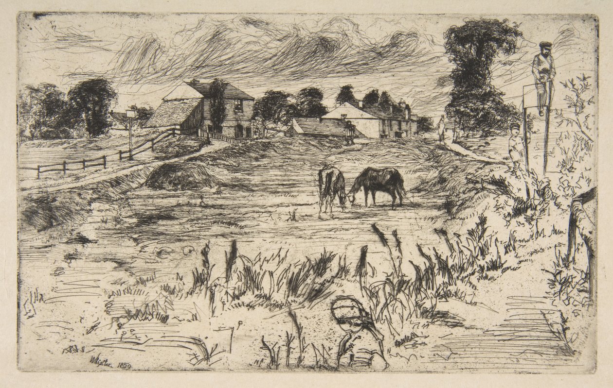 Landscape with the Horse by James McNeill Whistler