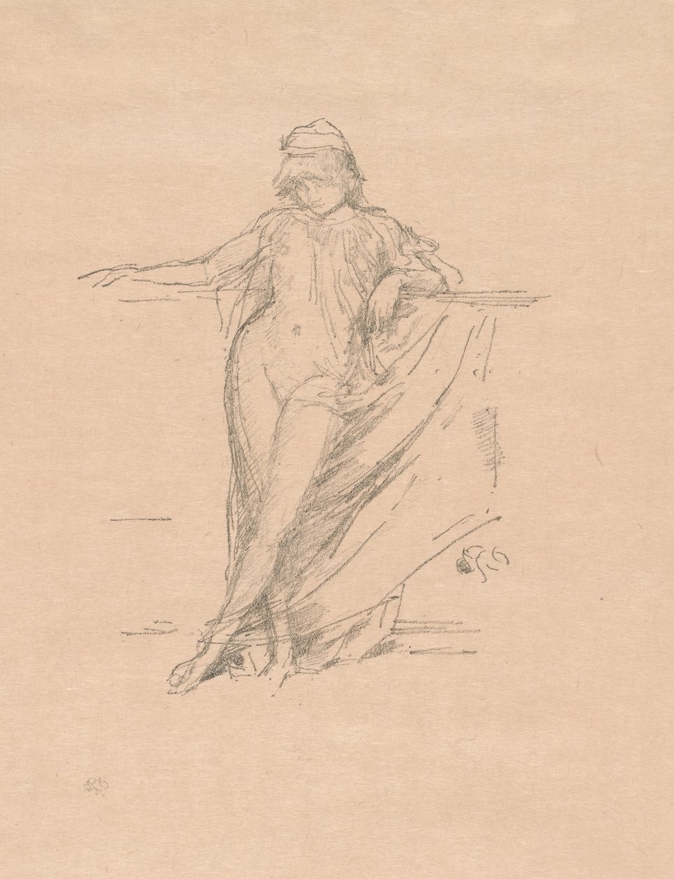 Little Draped Figure, Leaning by James Abbott McNeill Whistler