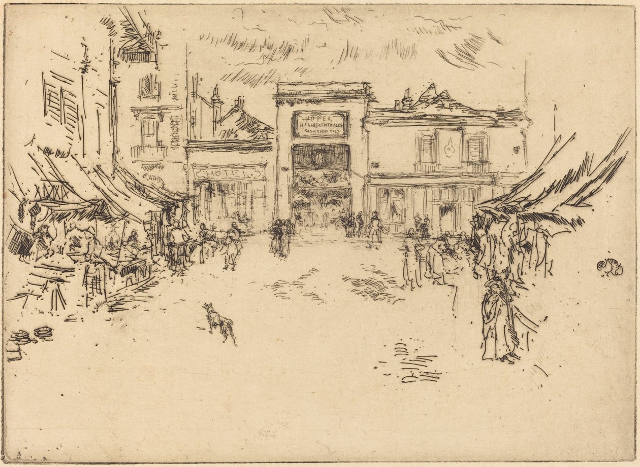 Little Market Place, Tours by James McNeill Whistler