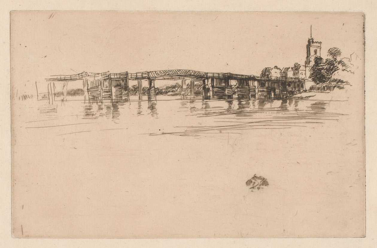 Little Putney Bridge by James Abbott McNeill Whistler
