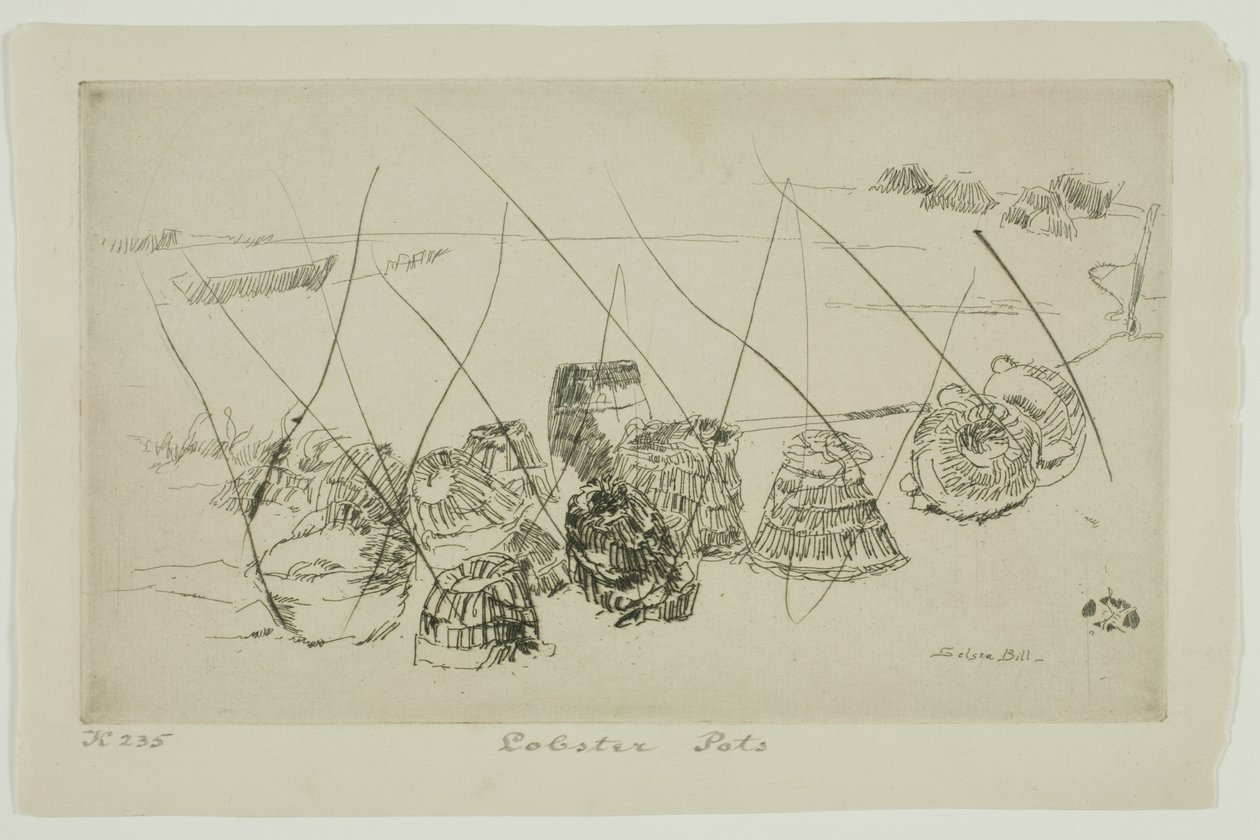 Lobster Pots - Selsea Bill by James Abbott McNeill Whistler