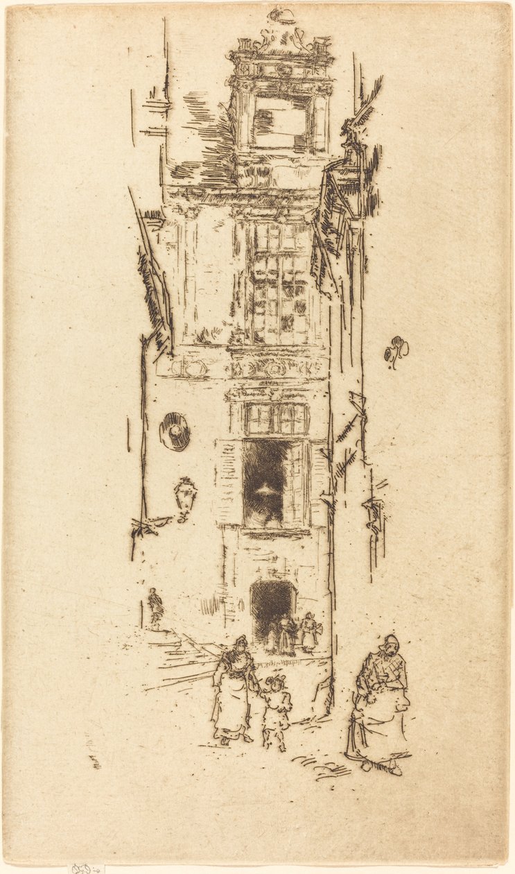Town Hall, Loches by James Abbott McNeill Whistler