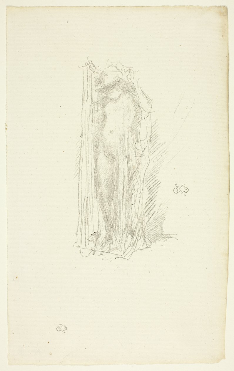 Model Draping by James Abbott McNeill Whistler