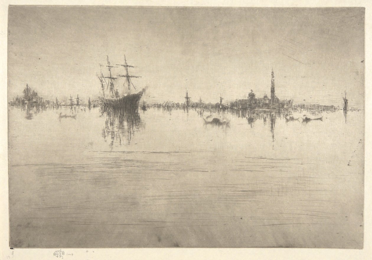 Nocturne, from the First Venice Set by James Abbott McNeill Whistler