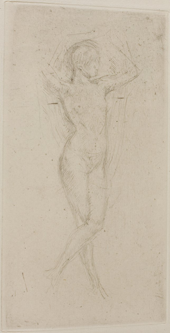 Nude Girl with Arms Raised by James Abbott McNeill Whistler