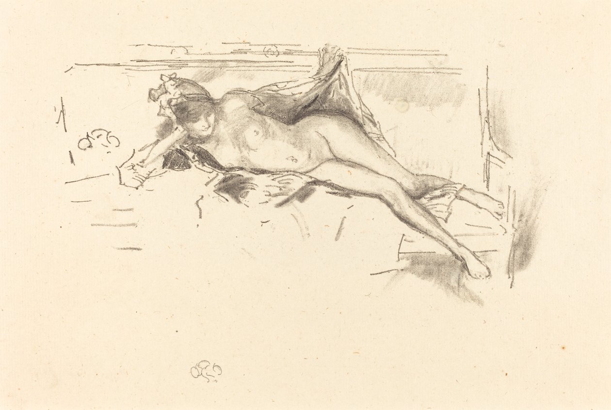 Nude Model, Reclining by James Abbott McNeill Whistler