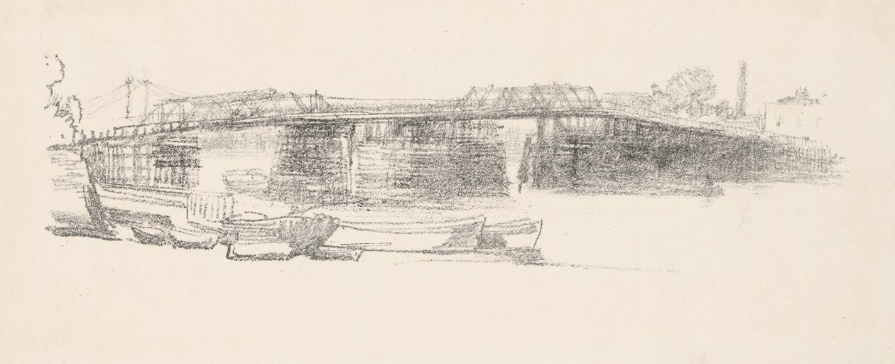 Old Battersea Bridge, No. 2 by James Abbott McNeill Whistler