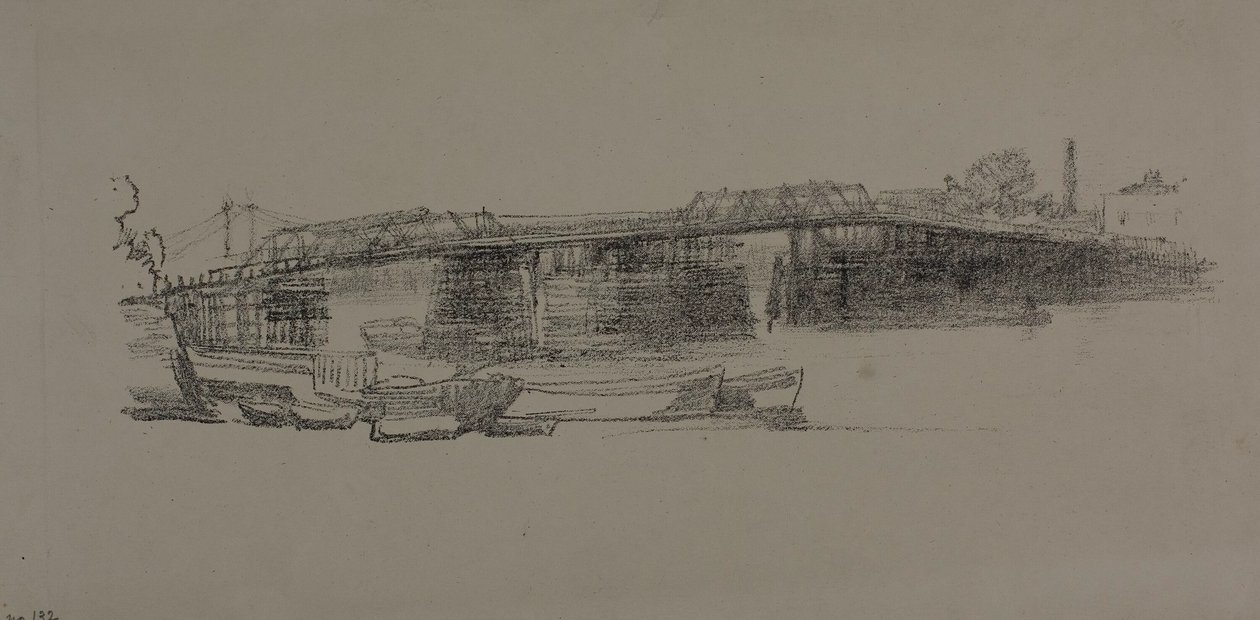 Old Battersea Bridge, No. 2 by James Abbott McNeill Whistler