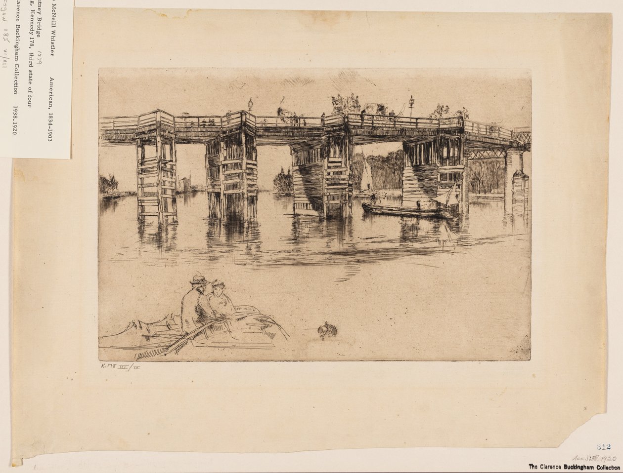 Old Putney Bridge by James Abbott McNeill Whistler