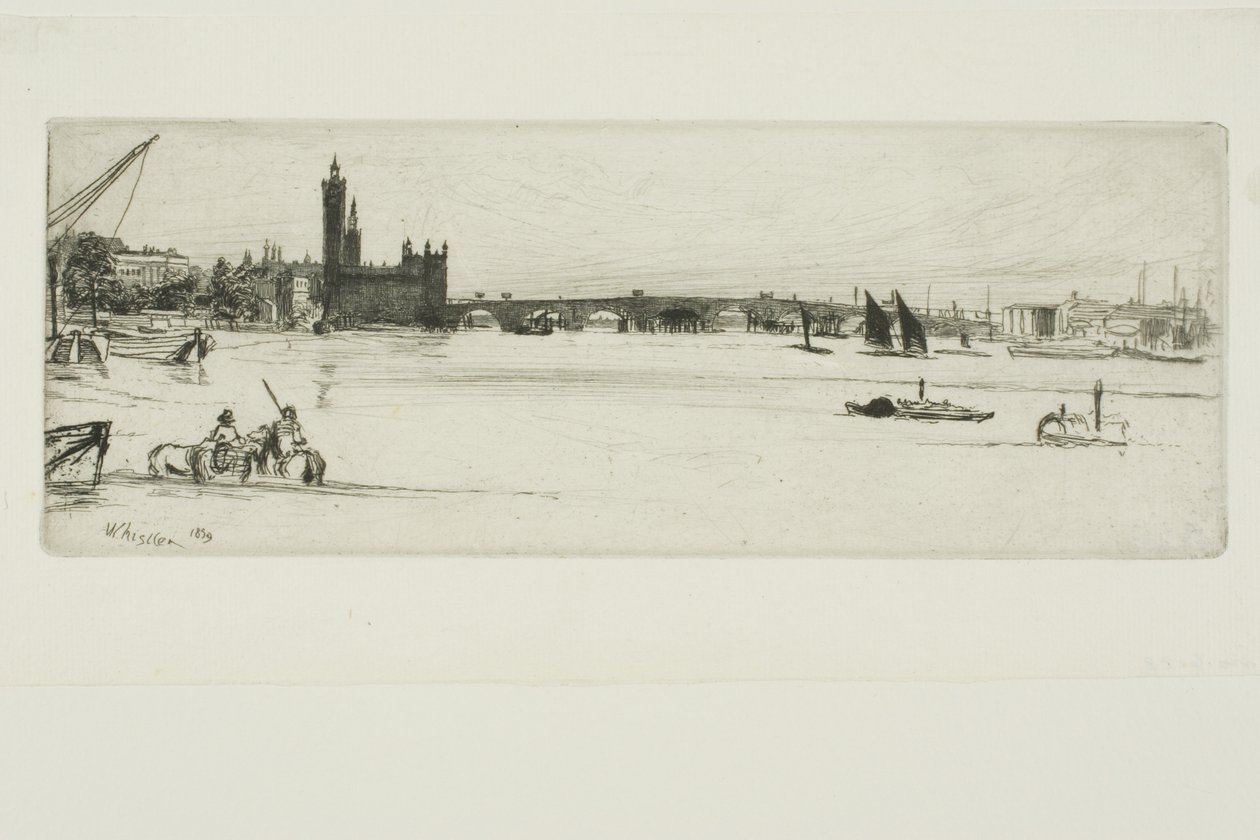 Old Westminster Bridge by James Abbott McNeill Whistler
