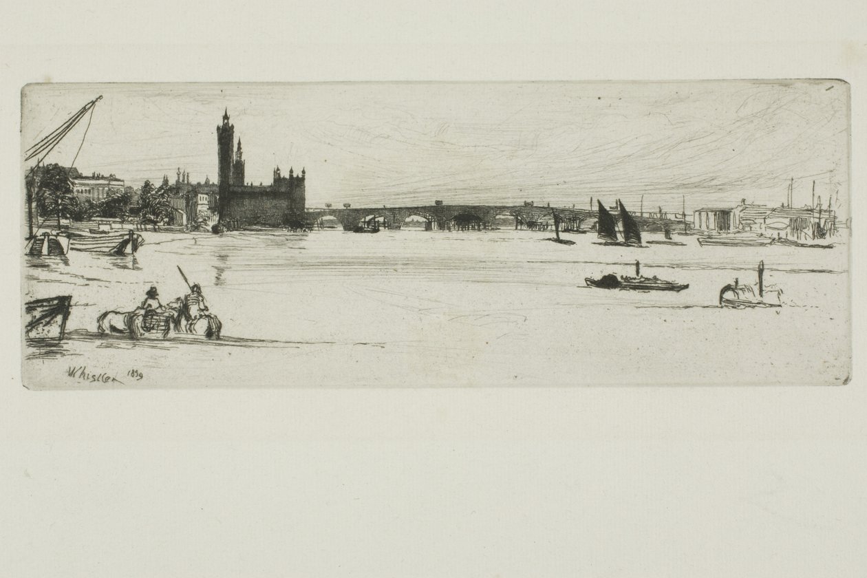 Old Westminster Bridge by James Abbott McNeill Whistler