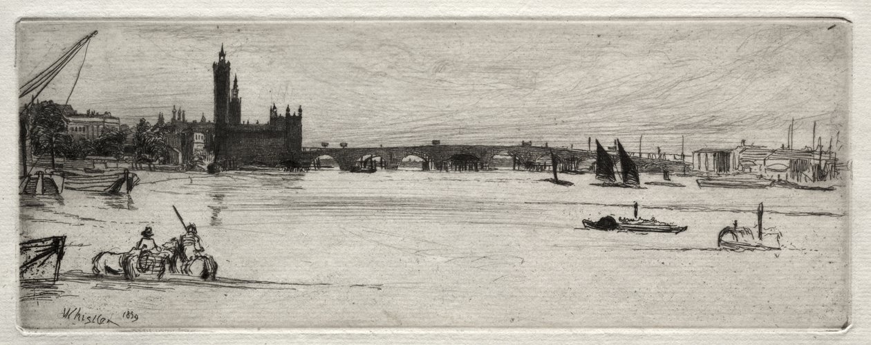 Old Westminster Bridge by James McNeill Whistler