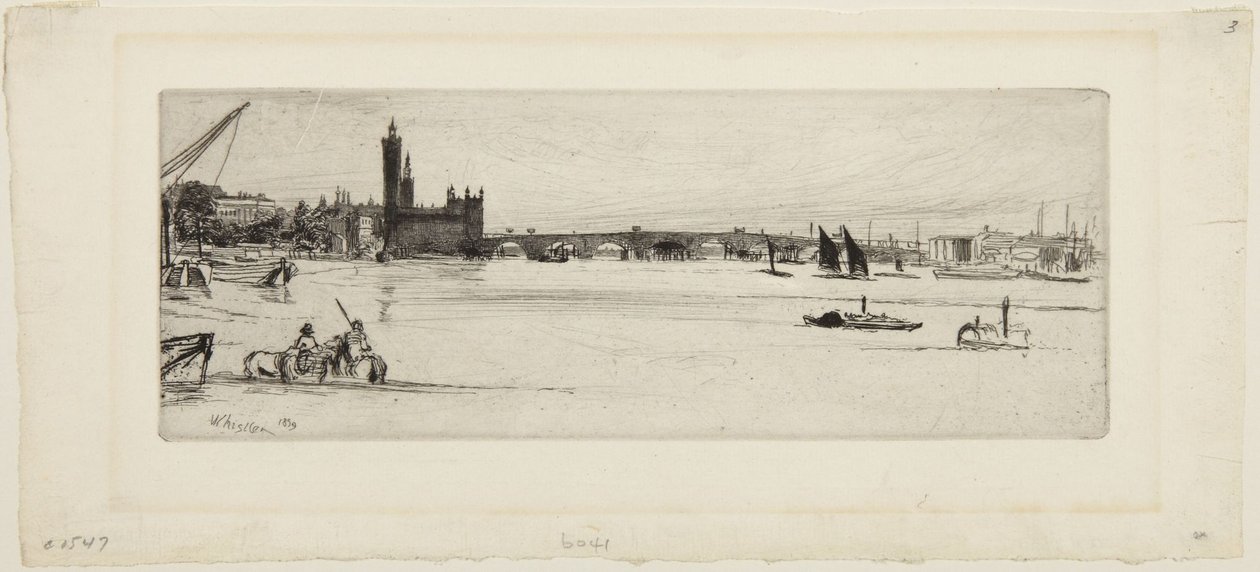 Old Westminster Bridge by James McNeill Whistler