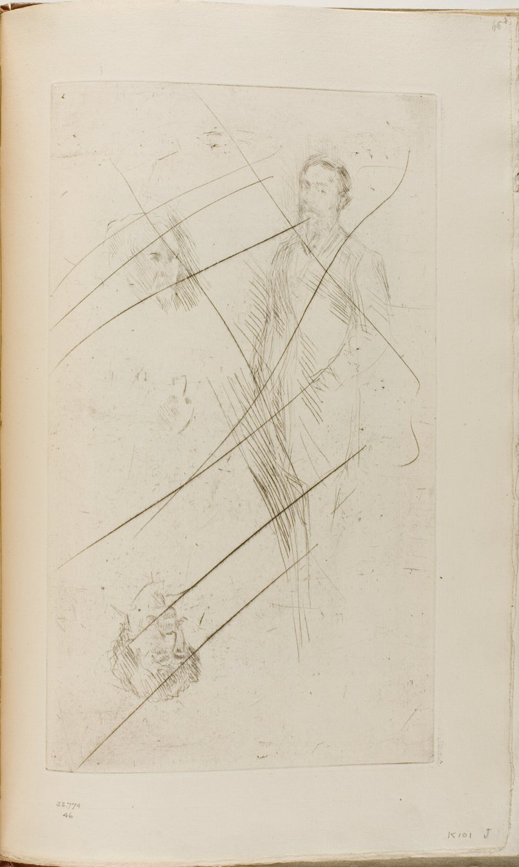 Portrait Sketches Including F.R. Leyland and Whistler by James Abbott McNeill Whistler