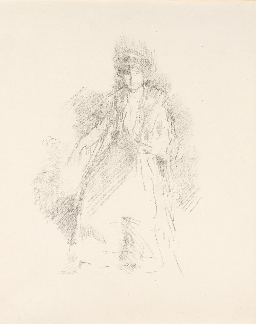 Portrait of a Young Woman Wearing a Hat [Miss Seaton] by James Abbott McNeill Whistler