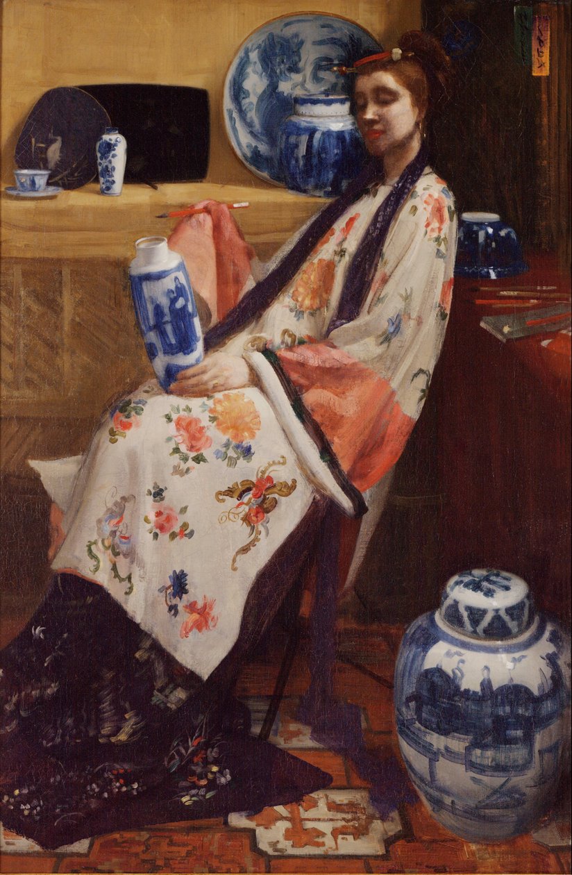 Purple and Rose: The Lange Leizen of the Six Marks by James McNeill Whistler