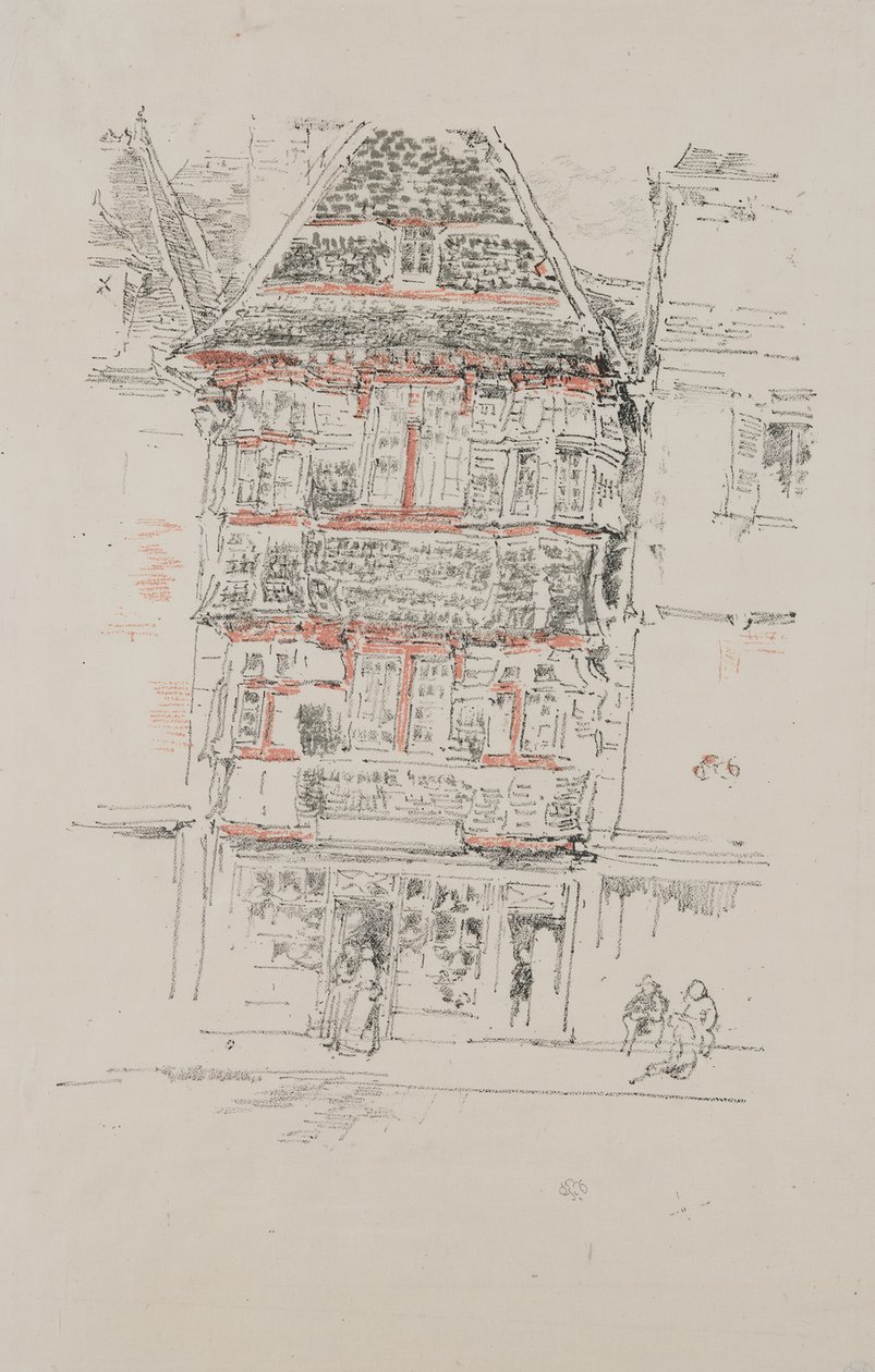 Red House, Paimpol by James Abbott McNeill Whistler