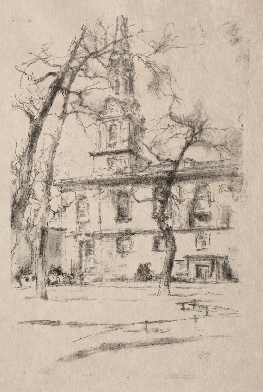 St. Giles-in-the-Fields by James McNeill Whistler