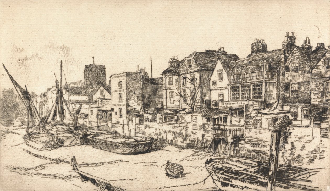The Adam and Eve Tavern, Old Chelsea by James Abbott McNeill Whistler