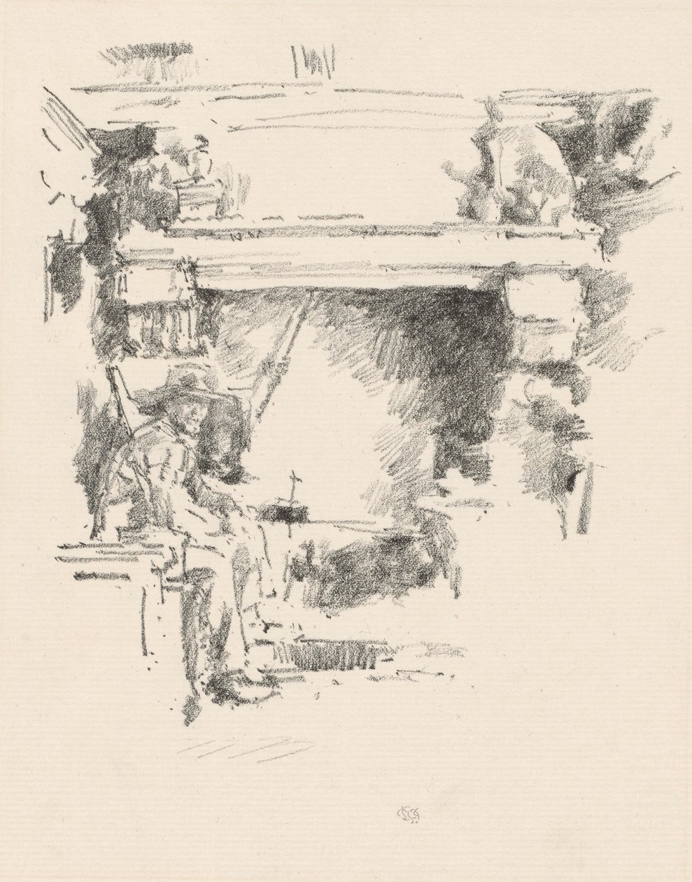 The Fireplace by James McNeill Whistler