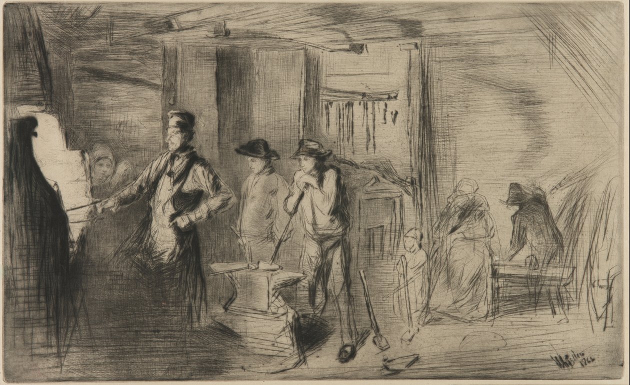 The Forge by James Abbott McNeill Whistler