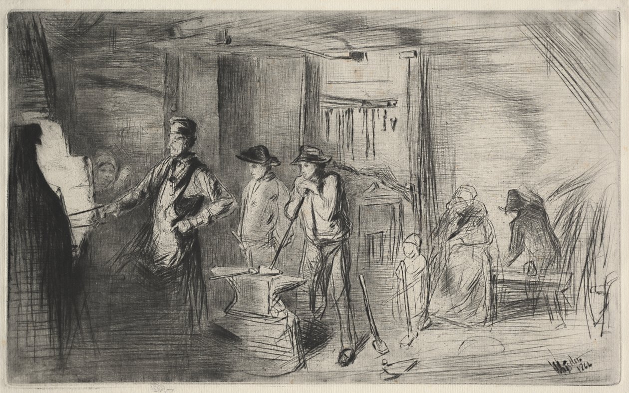 The Forge by James McNeill Whistler