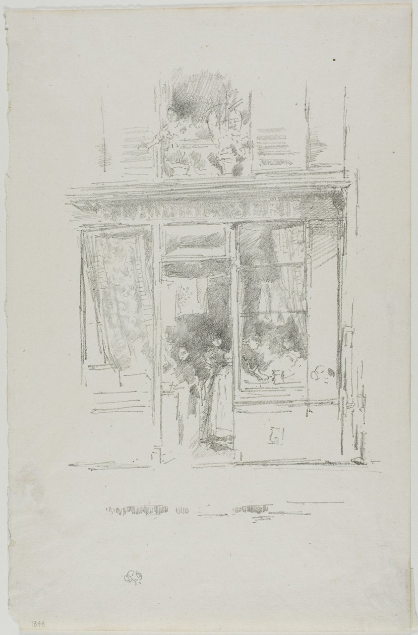 The Laundress: "La Blanchisseuse de la place Dauphine" by James Abbott McNeill Whistler