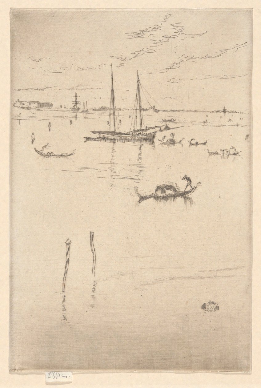 The Little Lagoon, from the First Venice Set by James Abbott McNeill Whistler